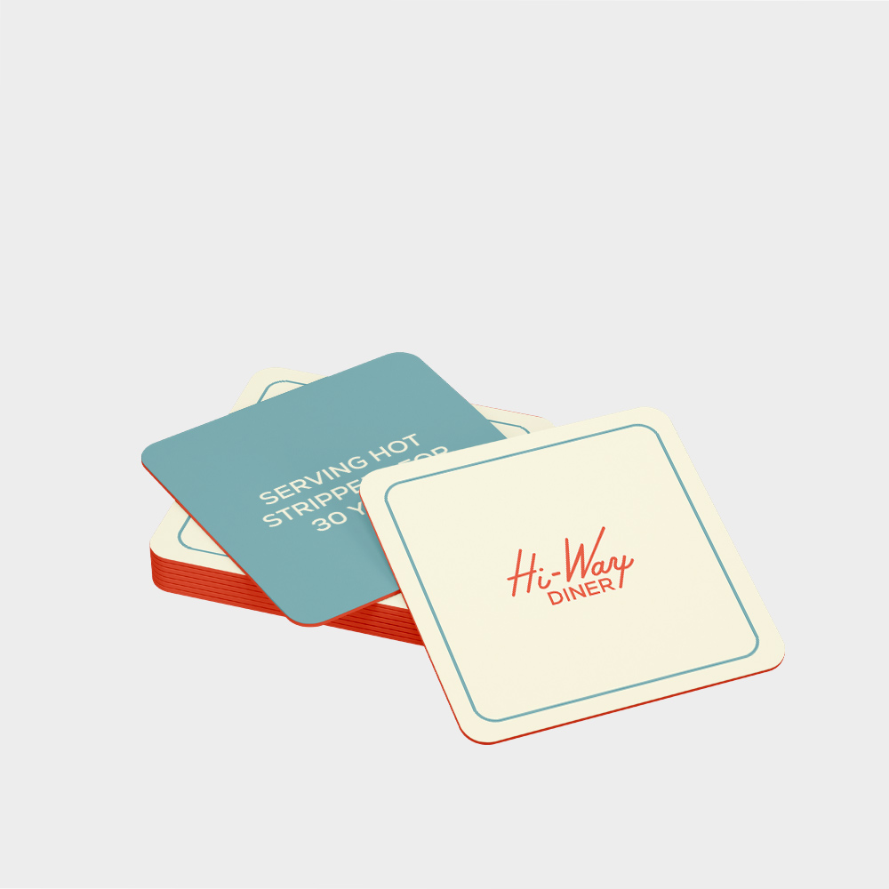 Double sided fill coaster
